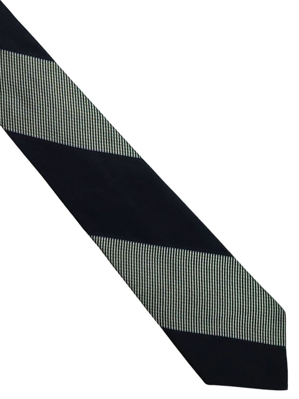 Vtg Damon Black Blue Gold Stripe Slender Silk Necktie 2.75 x 55 J.Posa Detroit
